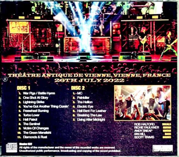 Judas Priest Judas Priest/France 2022 - Image 2