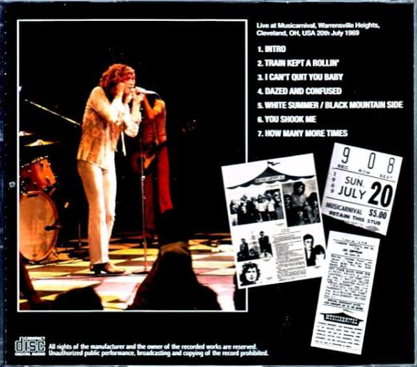 Led Zeppelin/OH,USA 1969 Upgrade - Image 2