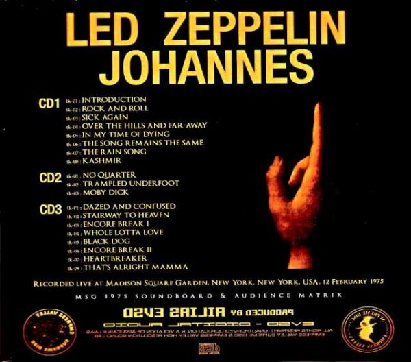 Led Zeppelin John the Baptist NY,USA 2.12.1975 Matrix Edition - Image 2