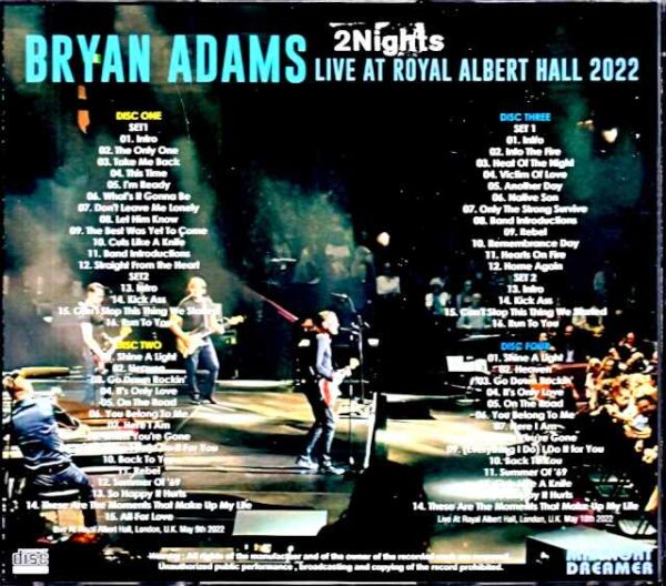 Bryan Adams/London,UK 2022 2Days Complete - Image 2