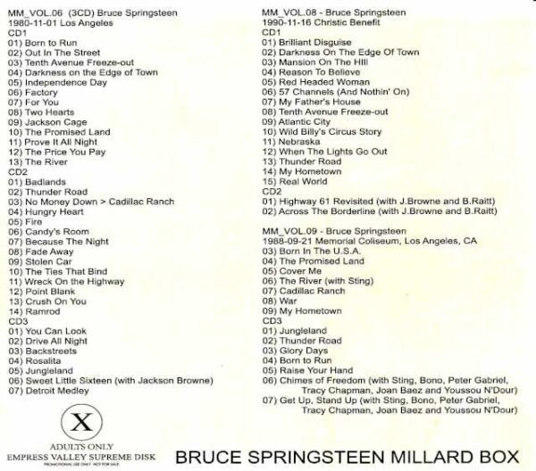 Bruce Springsteen / Message from Mike Millard Lost and Found Mike Microphone Tapes - Image 2