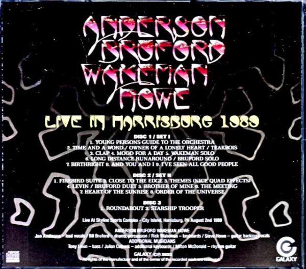 Anderson Bruford Wakeman Howe ex Yes Anderson Bruford Wakeman Howe/PA,USA 1989 - Image 2