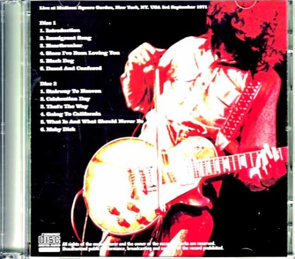 Led Zeppelin/NY,USA 9.3.1971 Second Source - Image 2