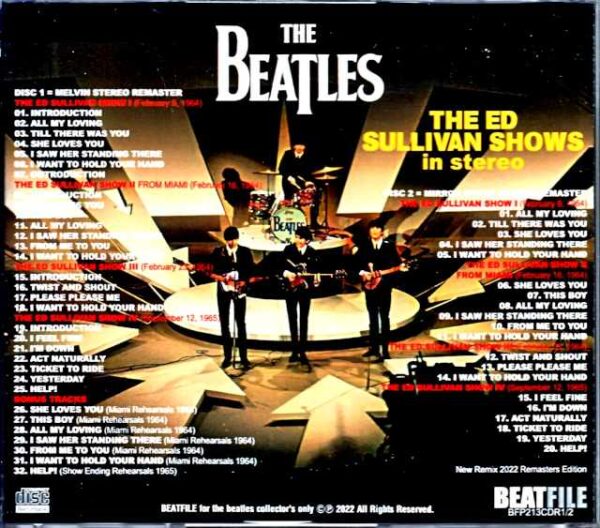 Beatles/ED Sullivan Shows 1964-1965 New Remix Remasters Edition - Image 2