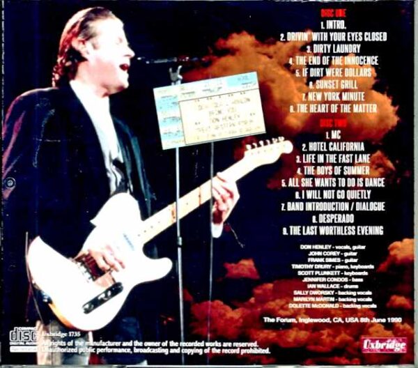 Don Henley/CA,USA 1990 Mike Millard Master Tapes - Image 2