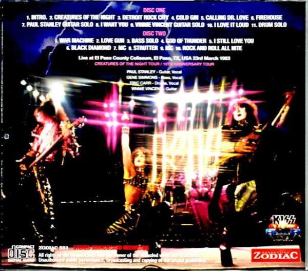 Kiss/TX,USA 1983 Soundboard - Image 2