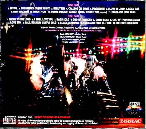 Kiss/IL,USA 1982 Soundboard - Image 2