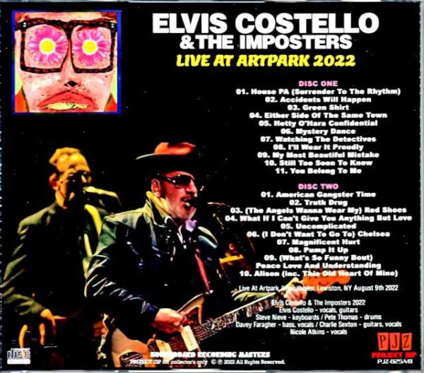 Elvis Costello & the Imposters Elvis Costello/NY,USA 2022 Complete - Image 2