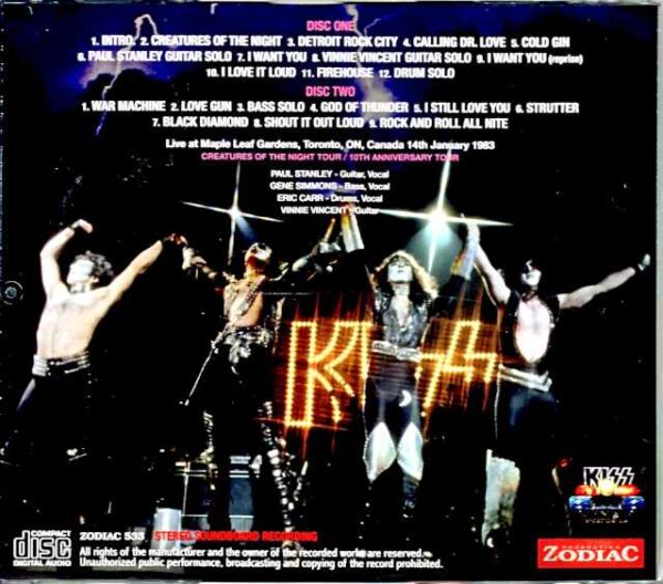 Kiss/Canada 1983 Soundboard - Image 2
