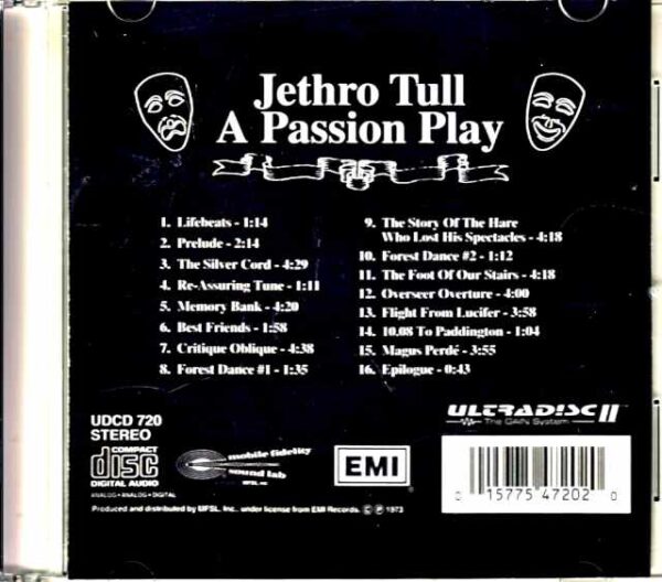 Jethro Tull/A Passion Play Original US Mobile Fidelity Sound Lab - Image 2