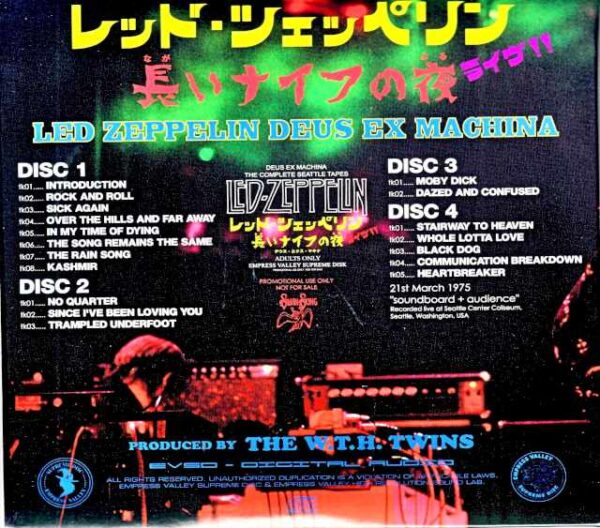 Led Zeppelin / Night of the Long Knives WA,USA 1975 SBD + AUD Matrix Edition - Image 2