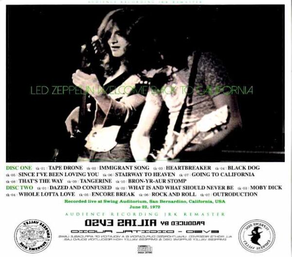 Led Zeppelin/CA,USA 6.18.1972 Audience Recording JRK Remix - Image 2