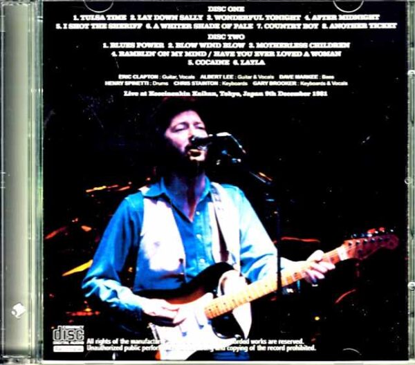 Eric Clapton/Tokyo,Japan 12.9.1981 - Image 2