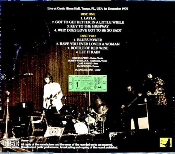 Derek and the Dominos Derek and the Dominos/FL.USA 1970 Upgrade - Image 2