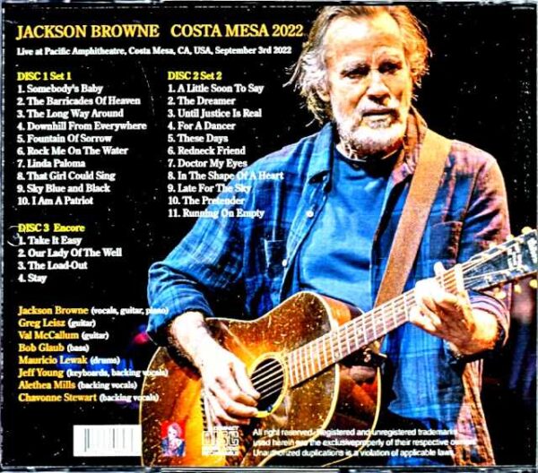 Jackson Browne Jackson Browne/CA,USA 2022 Complete - Image 2