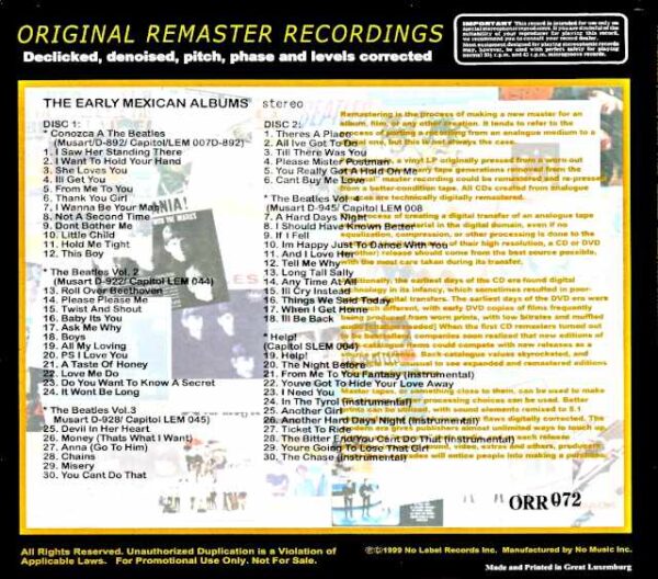 Beatles / Early Mexican Albums, a compilation of LPs released in Mexico - Image 2