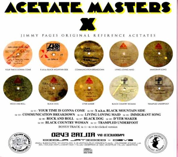 Led Zeppelin/Jimmy Pages Original Reference Acetates - Image 2