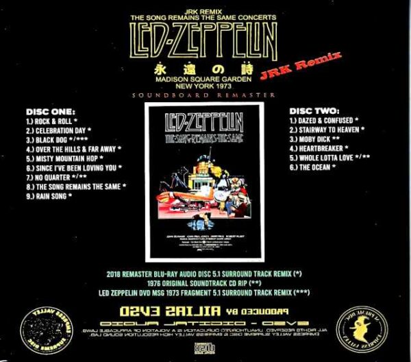 Led Zeppelin Teh Song Remains the Same Concerts JRK Remix - Image 2