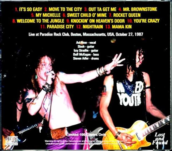 Guns N' Roses Guns N' Roses/MA,USA 1987 Complete - Image 2