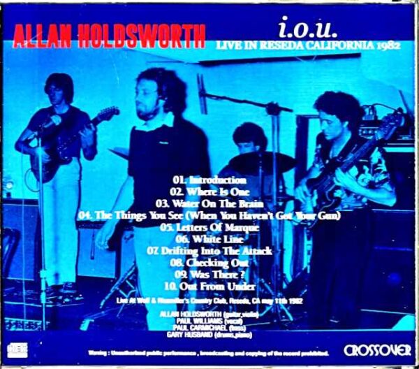 Allan Holdsworth Allan Holdsworth/CA,USA 1982 - Image 2