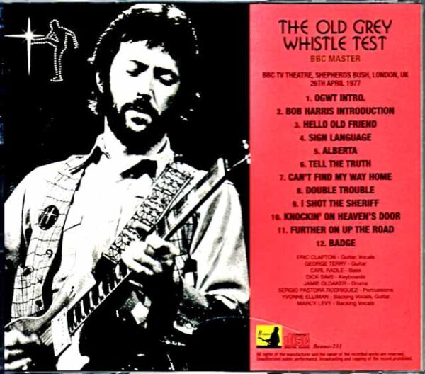 Eric Clapton Eric Clapton/Old Grey Whistle London,UK 1977 BBC Master - Image 2
