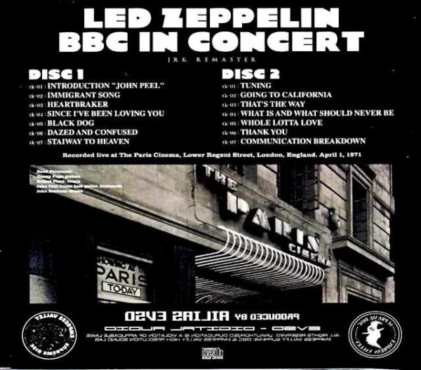 Led Zeppelin/BBC Live Recording London, UK 4.1.1971 JRK Remix - Image 2
