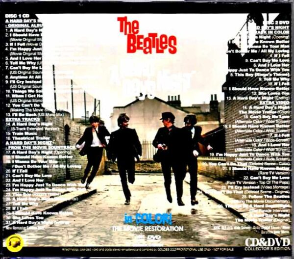 Beatles The Beatles/The Beatles are Coming Yea! Yea! Yea! The Latest AI Technology Color Video Version Complete Collection A Hard Day's Night in Color - Image 2