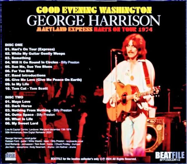George Harrison/MD,USA 1974 - Image 2