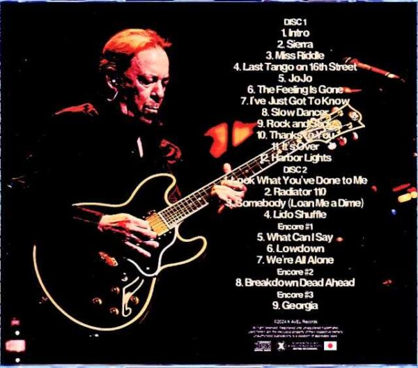 Boz Scaggs / Tokyo, Japan 2.22.2024 Complete IEM Matrix Edition & more - Image 2