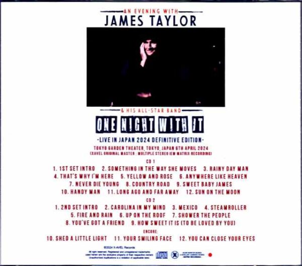 James Taylor/Tokyo,Japan 2024 Complete IEM Matrix Edition & more - Image 2