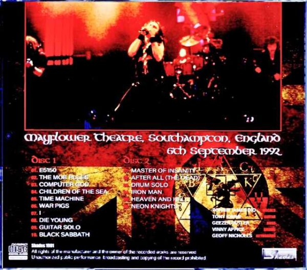Black Sabbath/England,UK 1992 - Image 2