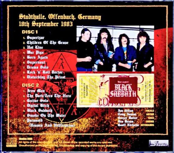 Black Sabbath /Germany 1983 Complete Upgrade - Image 2