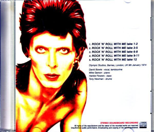 David Bowie/Rock 'n' Roll With Me Session London,UK 1974 - Image 2