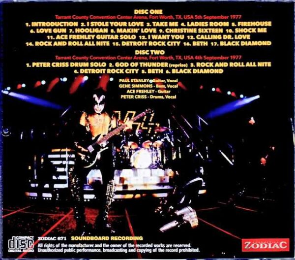 Kiss/TX,USA 1977 2Days Soundboard Edition - Image 2