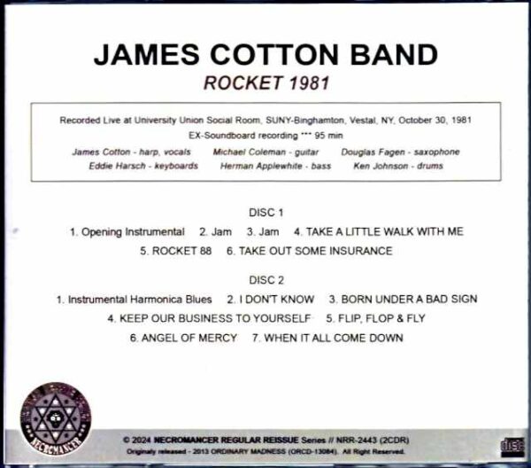 James Cotton Band /NY,USA 1981 - Image 2