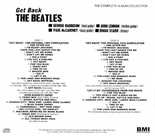 Beatles Get Back Complete Album Collection Vol.1 - Image 2