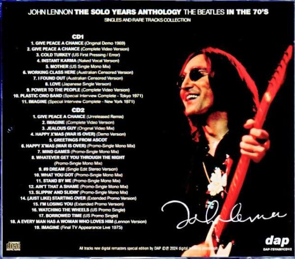 John Lennon/Singles and Rare Tracks Collection - Image 2