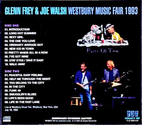 Glenn Frey Joe Walsh/NY,USA 1993 Complete - Image 2