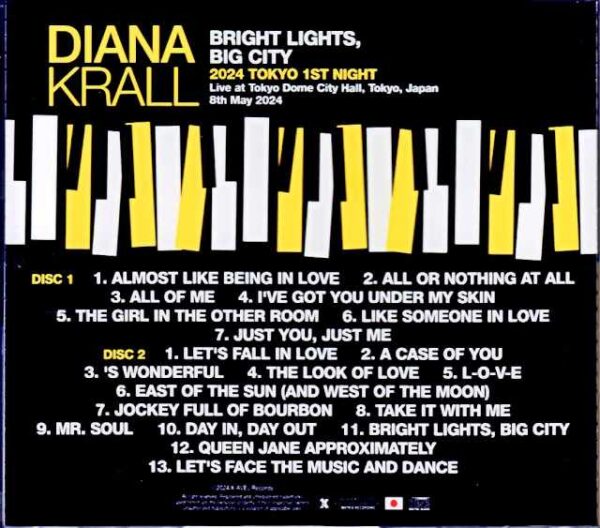 Diana Krall/Tokyo,Japan 5.8.2024 Complete IEM Matrix Edition & more - Image 2