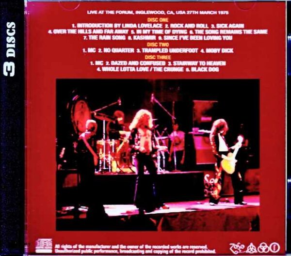 Led Zeppelin/CA,USA 3.27.1975 Mike Millard Master Tapes Remastered - Image 2