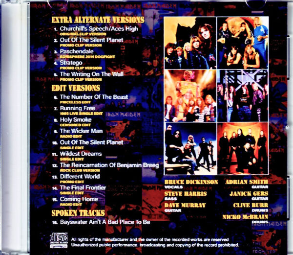 Iron Maiden /Extra Rare Tracks Bruce Dickinson Years 1982-2022 - Image 2