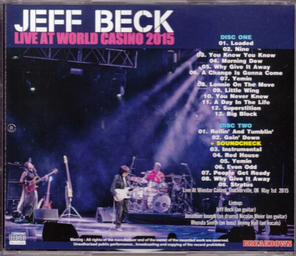 Jeff Beck/OK, USA 2015 - Image 2