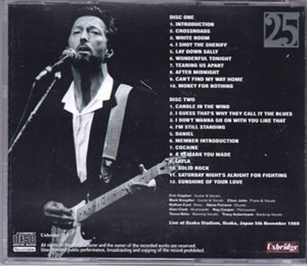 Eric Clapton/Osaka, Japan 1988 - Image 2