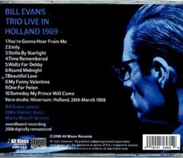 Bill Evans Trio Bill Evans/Hilversum,Holland 1969 - Image 2