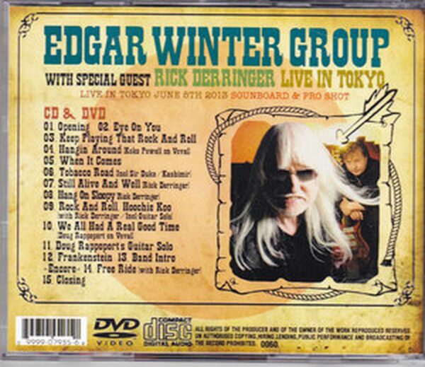 Edger Winter, Rick Derringer Edgar Winter/Tokyo, Japan 6.5.2013 - Image 2