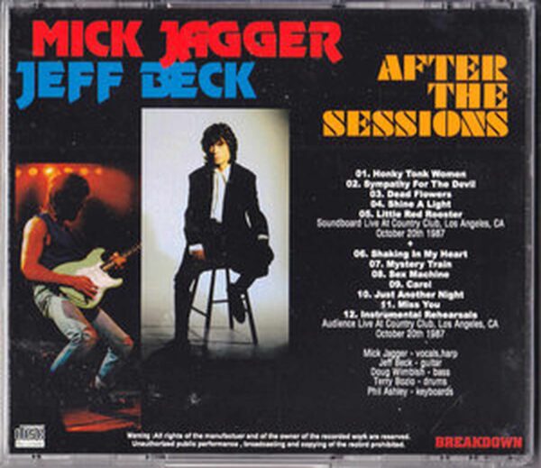 Mick Jagger, Jeff Beck/California, USA 1987 - Image 2