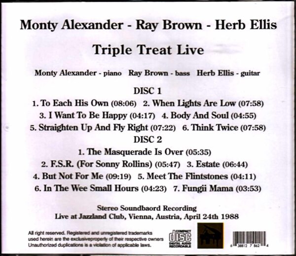Monty Alexander/Austria 1988 - Image 2