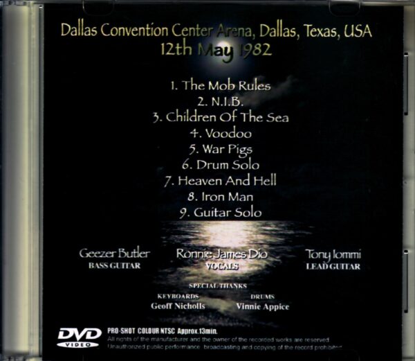 Black Sabbath/TX, USA 1982 - Image 2