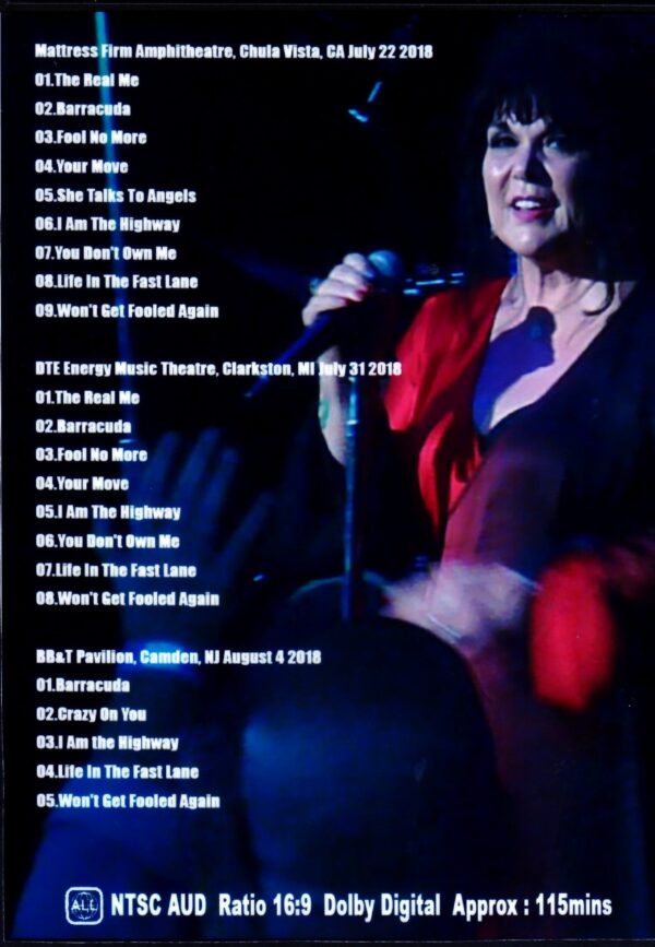 Ann Wilson of Heart/US Tour Collection 2018 - Image 2