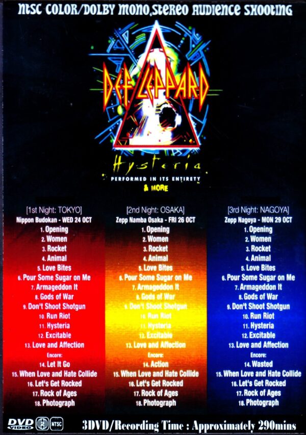 Def Leppard/Tokyo,Japan Tour 2018 3 Days - Image 2